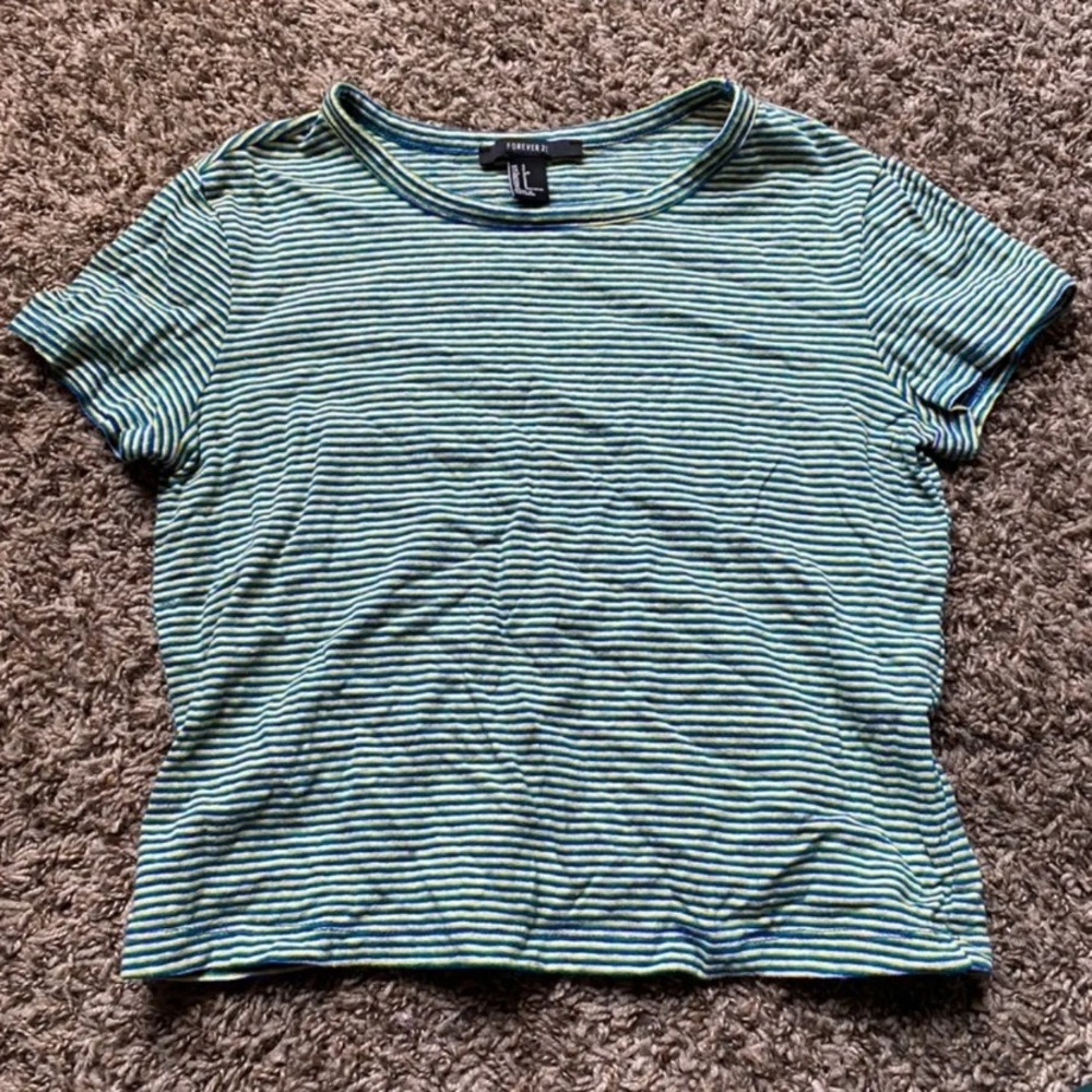 Striped crop top